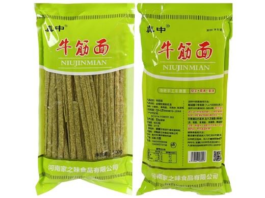 菠菜牛筋面500克